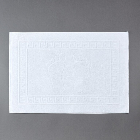 Полотенце-коврик для ног Синус цвет: белый (50х70 см)