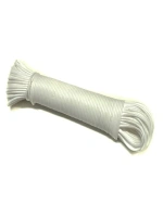 Шнур-верёвка х /б д.4, 0 мм дл.20 м 3-прядный белый р/нагр. 46 кгс Челябинск