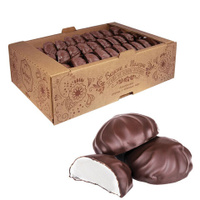 Зефир ЯШКИНО Ванильный в шоколадной глазури 1000 г картонная коробка КЗ110