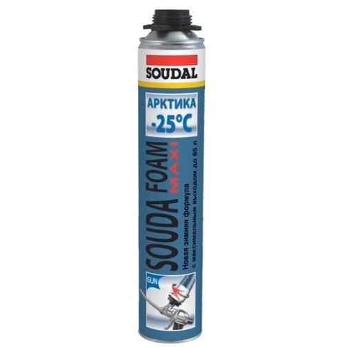 Пена монтажная зимняя SOUDAL Soudafoam Maxi Арктика