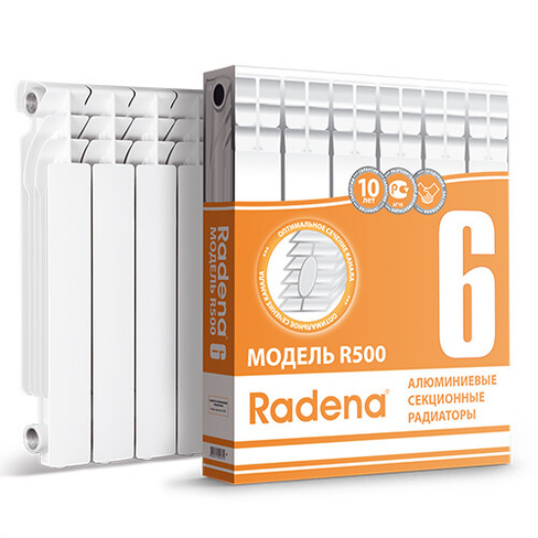 Радиатор алюминиевый 8/500 Radena