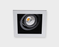 Светильник встраиваемый Italline DL 3014 white-black LED 15W 3000K 125x125