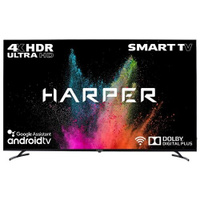 65" Телевизор HARPER 65U770TS 2020, черный Harper