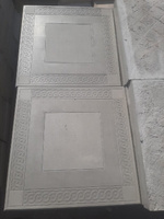 Тротуарная плитка Квадрат серый 400х400х50