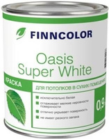 КРАСКА FINNCOLOR Oasis Super White 0.9Л д/потолка