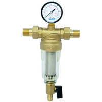 ViEiR Фильтр промывной с манометром 1/2" для холодной воды (JC152)