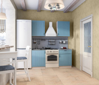 Кухонный гарнитур Регина 1,8м (Прованс) Голубой Столплит