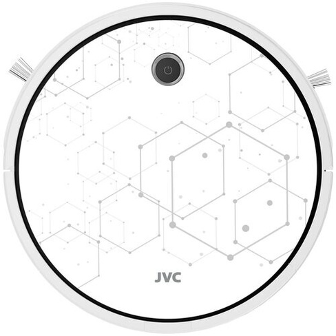 Робот - пылесос JVC 2 в 1 сухая и влажная уборка, 4 режима, турбо щетка, HEPA фильтр, голосовой помощник, смартфон-управ