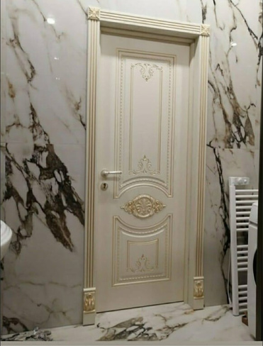 Межкомнатная дверь "Моцарт" ДГ (2150 нестандарт), элит дуб 9001+янтарь