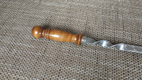 Шампур с деревянной ручкой шар 500x18x3