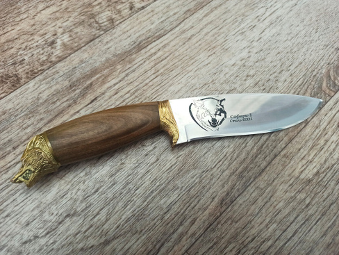Нож Кизляр «Сафари-1» орех, латунь