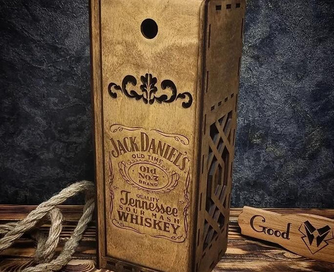 Подарочная коробка под бутылку виски Jack Daniels