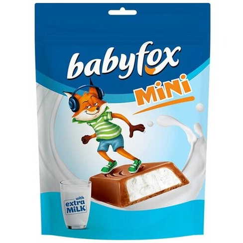 Конфеты шоколадные BABYFOX c молочной начинкой, 120г (КЕК804) KDV