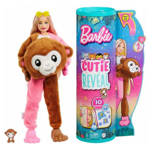 Кукла Barbie Cutie Reveal Милашка проявляшка Обезьяна Mattel