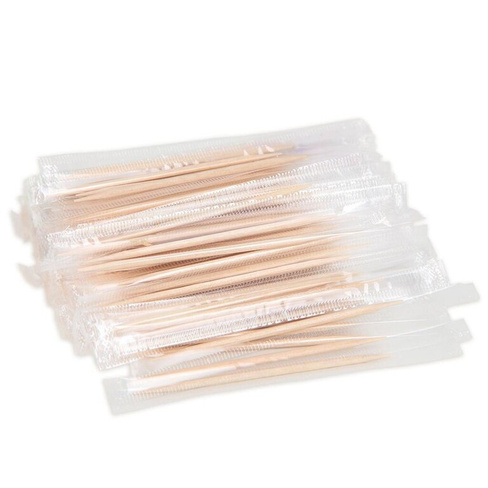 Зубочистки в индивидуальной упаковке 1000шт, бамбук Resto | 194