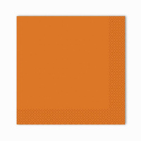Салфетки Gratias однослойные 24х24см оранжевые 400шт (сложение 1/4) Resto | 124092