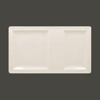 Тарелка прямоугольная 2-секционная Classic Gourmet 37х21см RAK Porcelain | CLRP37IN2