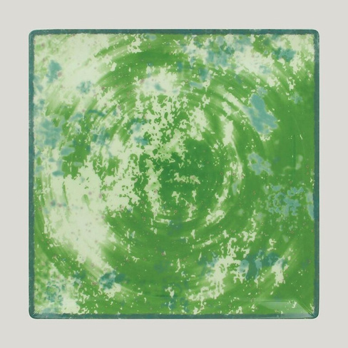 Тарелка Peppery квадратная 27х27см h 2,6см зеленый RAK Porcelain | EDSQ27PGN