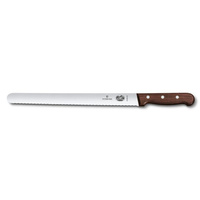 Нож для нарезки Rosewood волнист лезвие, закругл острие, 30см ручка пластик Victorinox | 5.4230.30
