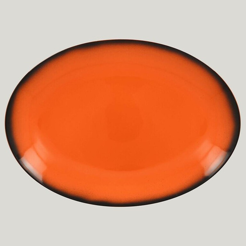 Блюдо овальное LEA Orange 32см оранжевый RAK Porcelain | LENNOP32OR