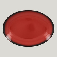 Блюдо овальное LEA Red 32см красный RAK Porcelain | LENNOP32RD