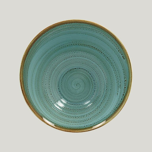 Ассиметричная тарелка Twirl Lagoon 1,6л 29х14см RAK Porcelain | TWBUBA29LA