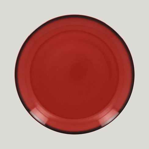 Тарелка круглая LEA Red 27см красный RAK Porcelain | LENNPR27RD