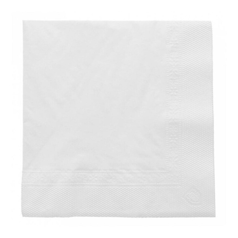 Салфетка бумажная двухслойная белая, 25х25 см, 100 шт Garcia De Pou | 102.30