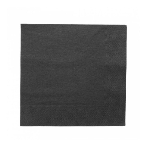 Салфетка бумажная двухслойная черная, 40х40 см, 100 шт Garcia De Pou | 103.00