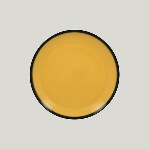 Тарелка круглая LEA Yellow 27см желтый RAK Porcelain | LENNPR27NY