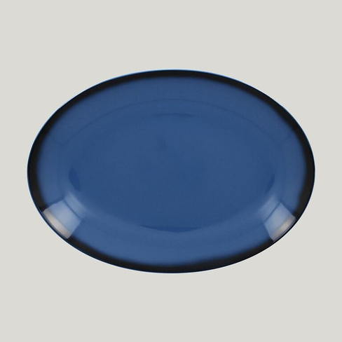 Блюдо овальное LEA Blue синий 26см RAK Porcelain | LENNOP26BL