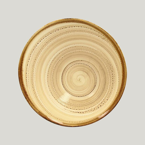 Ассиметричная тарелка Twirl Beach 650мл 22х9см RAK Porcelain | TWBUBA22BE