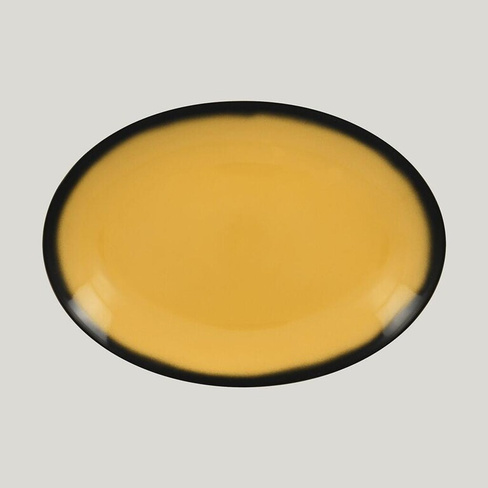Блюдо овальное LEA Yellow 36см желтый RAK Porcelain | LENNOP36NY