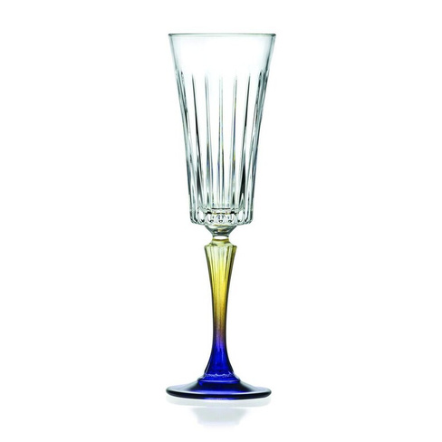 Бокал-флюте для шампанского 210мл хр. стекло цветной Style Gipsy RCR Cristalleria | 26321020006