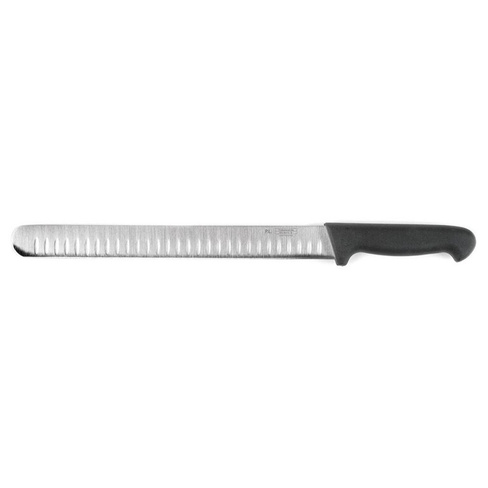 Нож PRO-Line слайсер 30см черная пластиковая ручка P.L. Proff Cuisine | KB-3866-300G-BK201-RE-PL