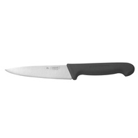 Нож PRO-Line для нарезки 16см черная пластиковая ручка P.L. Proff Cuisine | KB-3801-160-BK201-RE-PL