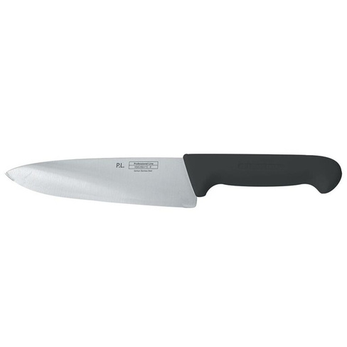 Шеф-нож PRO-Line 20см черная пластиковая ручка P.L. Proff Cuisine | KB-3801-200-BK201-RE-PL