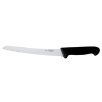 Нож PRO-Line хлебный 25см черная пластиковая ручка P.L. Proff Cuisine | KB-3855-250C-BK201-RE-PL
