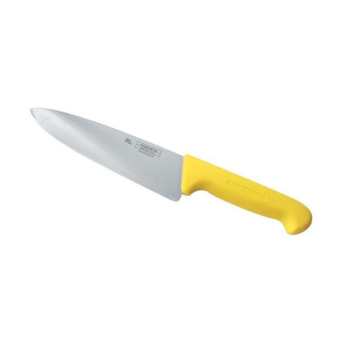 Шеф-нож PRO-Line 20см желтая пластиковая ручка P.L. Proff Cuisine | KB-3801-200-YL201-RE-PL