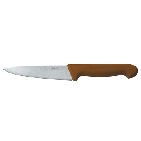 Нож PRO-Line поварской 16см коричневая пластик ручка P.L. Proff Cuisine | KB-3801-160-BR201-RE-PL