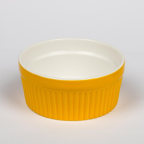 Чашка для подачи "Крем-Карамель" Рамекин 400мл 12см желтая P.L. Proff Cuisine | F0332Y-4.8W