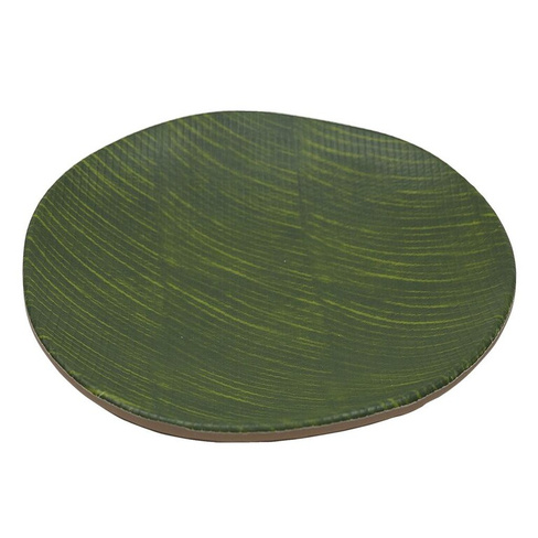Блюдо 20,5х3см круглое Green Banana Leaf пластик меламин P.L. Proff Cuisine | JW31208-TAI