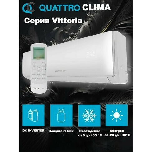 Сплит-система Quattro Clima Vittoria Inverter QV-VT09WAE/QN-VT09WAE Quattroclima