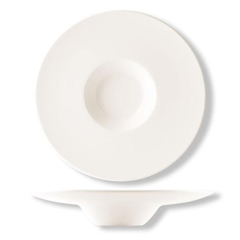 Тарелка глубокая 100мл d 24см для пасты белая фарфор P.L. Proff Cuisine | F0110-9.25