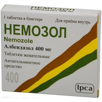 Немозол таблетки жевательные 400мг Ipca Laboratories Ltd