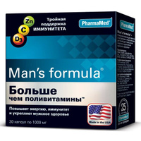 Витамины для мужчин Больше чем поливитамины Man's formula/Мен-с формула капсулы 1000мг 30шт Pharmamed/West Coast Laborat