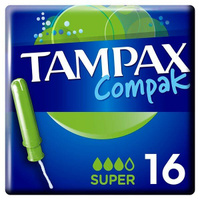 Тампоны с аппликатором TAMPAX (Тампакс) Compak Super, 16 шт. Procter & Gamble