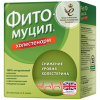 Фитомуцил Холестенорм порошок для приг. раствора для приема вн. пак. 5г 30шт Probiotics International Ltd