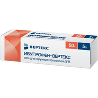 Ибупрофен-Верте гель для наружного применения 5% 50г Вертекс