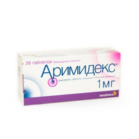 Аримидекс таблетки п/о плен. 1мг 28шт AstraZeneca